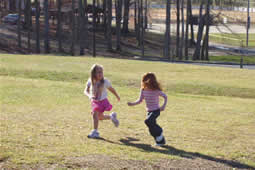 Playing in the park
